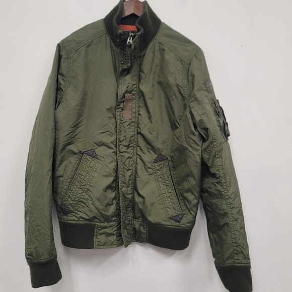 Abercrombie & Fitch Mens Kempshall Military Green Puffer Jacket Size M Down